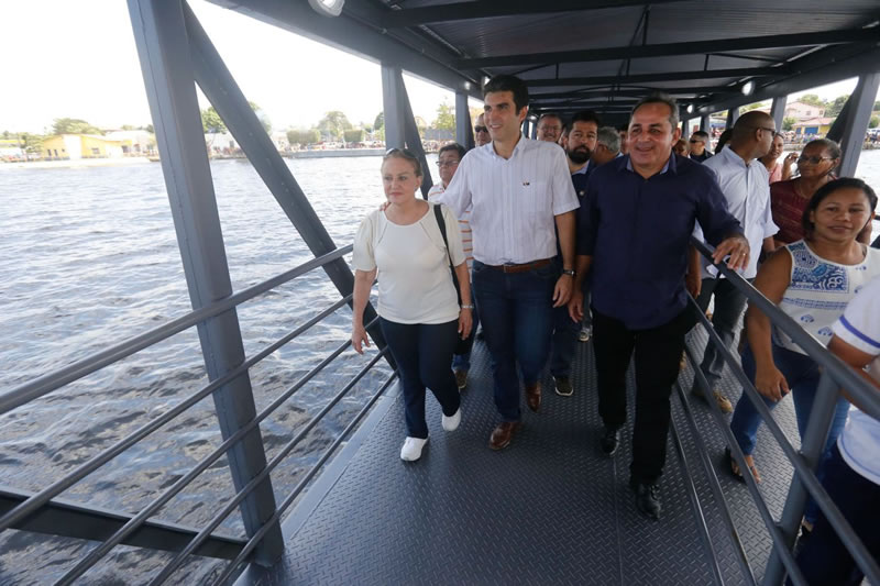 Visita do Governador para inauguração do Hidroviário