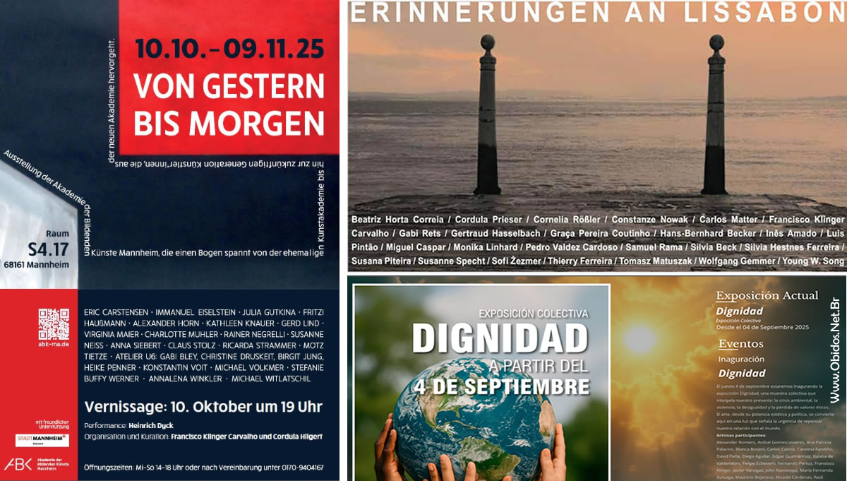 Artista obidense Klinger Carvalho participa de exposições internacionais, incluindo “Erinnerungen an Lissabon”, na Alemanha