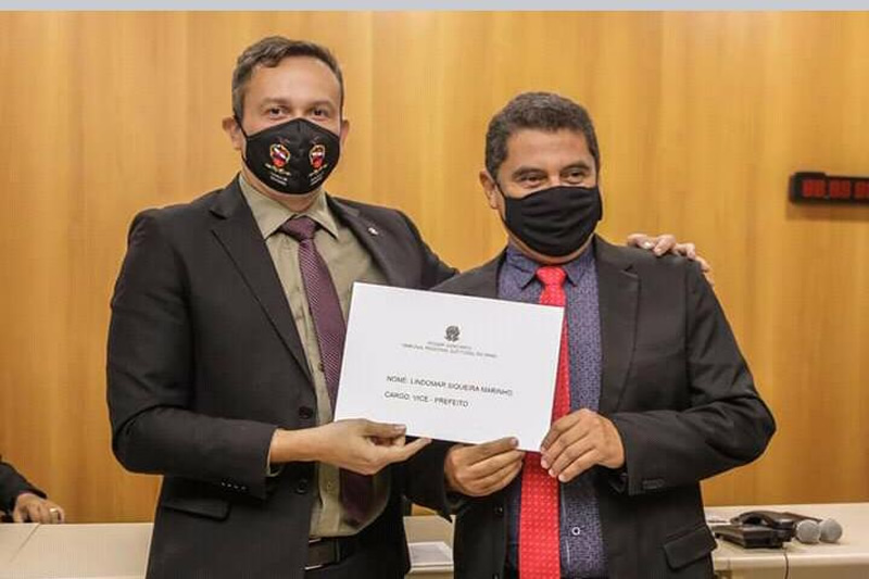 Juiz Dr. Clemilton e Lindomar Marinho, vice prefeito 