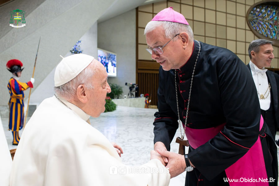 Papa Francisco recebe em audiência Dom Bernardo, Frei Francisco, Frei Nicolau e Frei Jacó