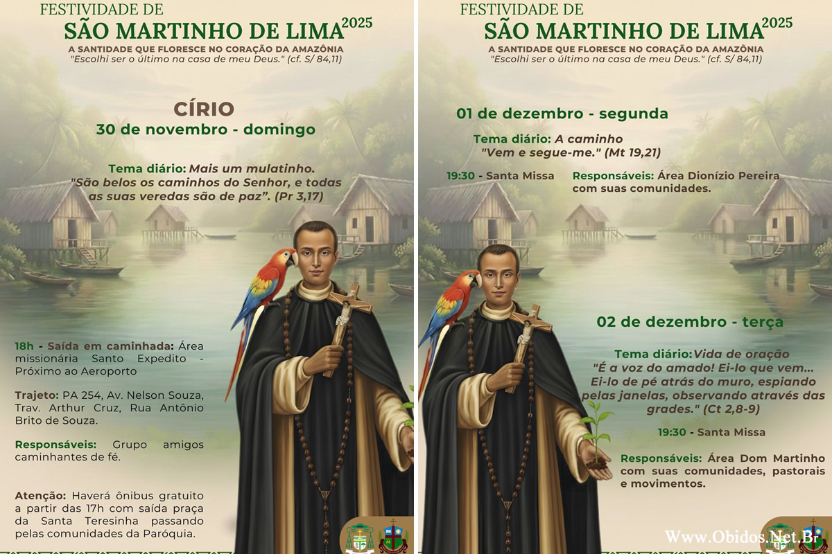Festividade de São Martinho de Lima 2025 começa em 30 de novembro em Óbidos