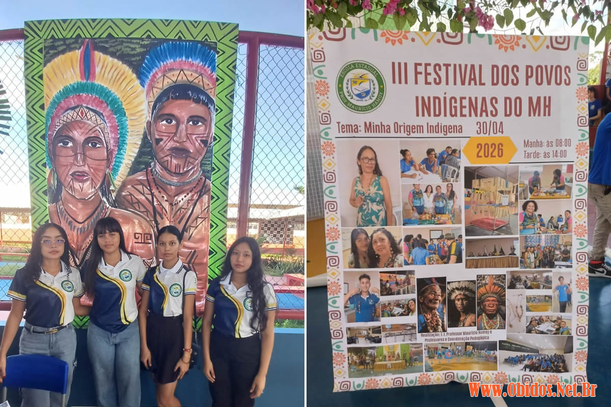 ÓBIDOS: Escola Estadual Prof. Maurício Hamoy realiza III Festival dos Povos Indígenas